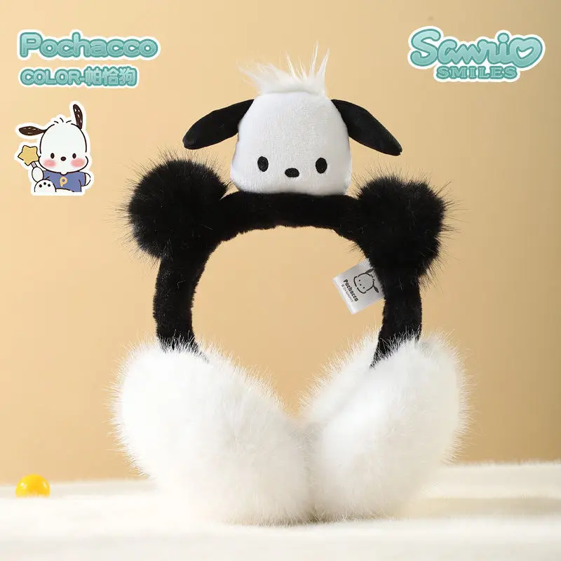 

Kawaii Kulomi My Melody Cinnamoroll Hello Kitty Sanrio Children Cute Cartoon Comfortable Warm Ear Cover Ear Warmth Gift for Kids