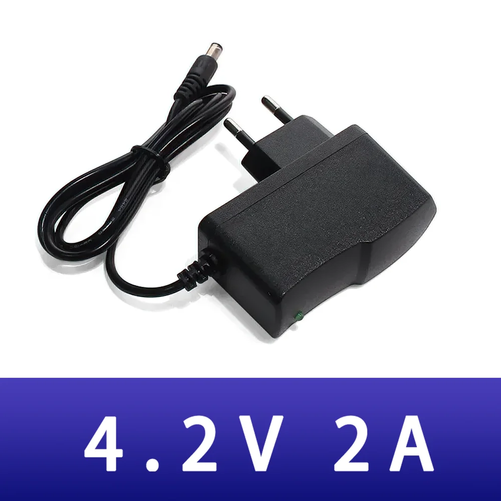 

1PCS DC 4.2V 2A power adapter High quality EU US 5.5mm x 2.1mm plug Charger adapter for cctv wifi Led