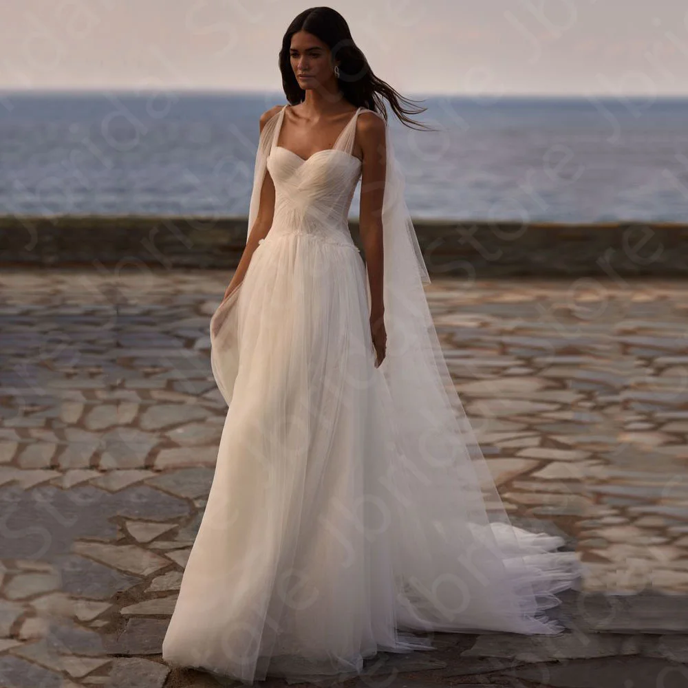 

Customized Wholesale Wedding Dresses White Bridal Gowns Sweetheart Bride Dress Sleeveless Wedding Gowns Back Out Bridal Dresses