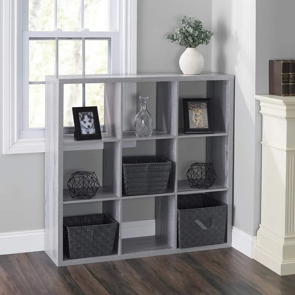 

Bookcases, Open Cube Organizing Wood Storage Shelf – Free Standing Bookshelf Shelving W/Display for Livingroom Bedroom Toy Room