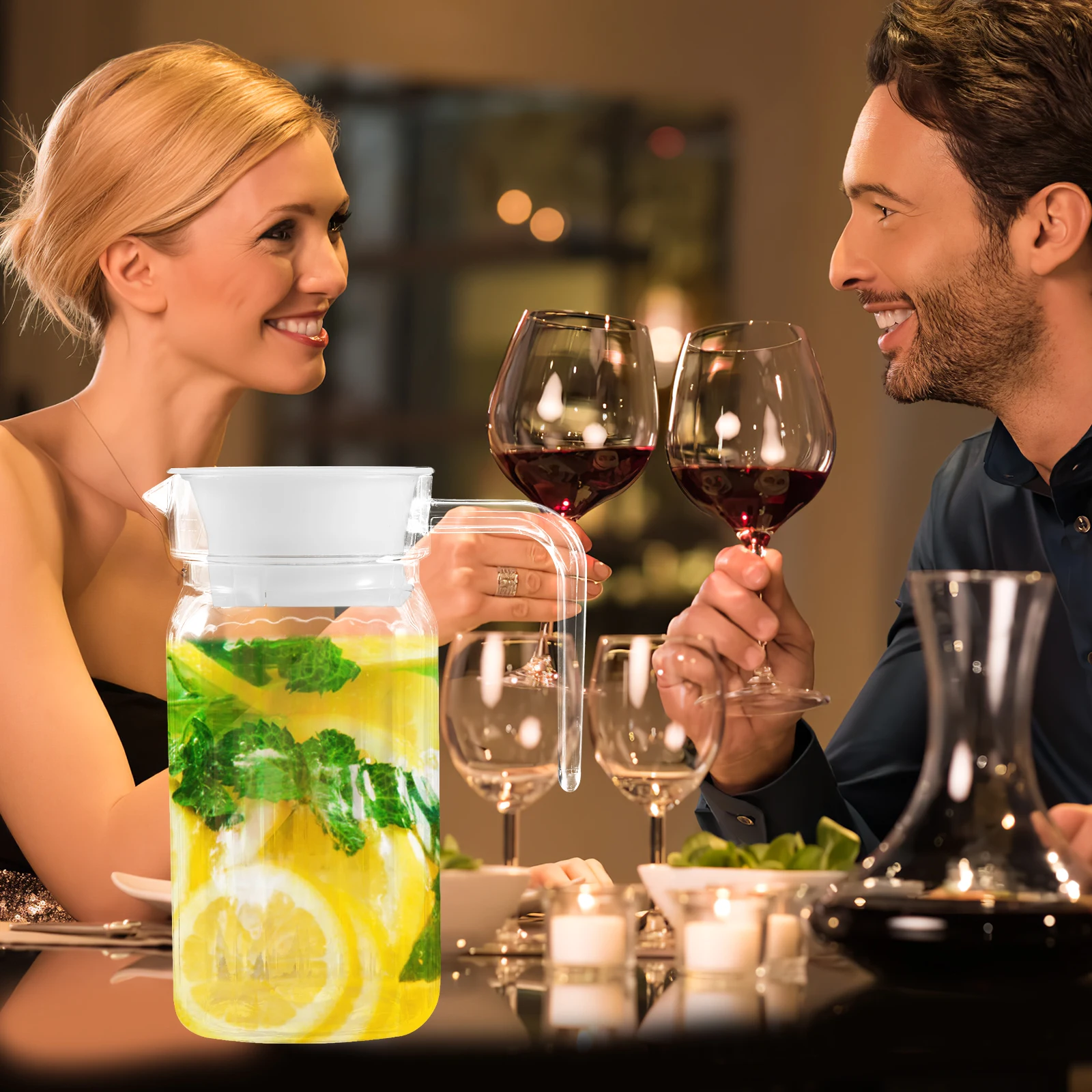 

0.5L Cold Water Kettle Plastic Kettle for Juice Tea Coffee Beer Ice Drink Home Restaurant Office Use Modern Storage Container