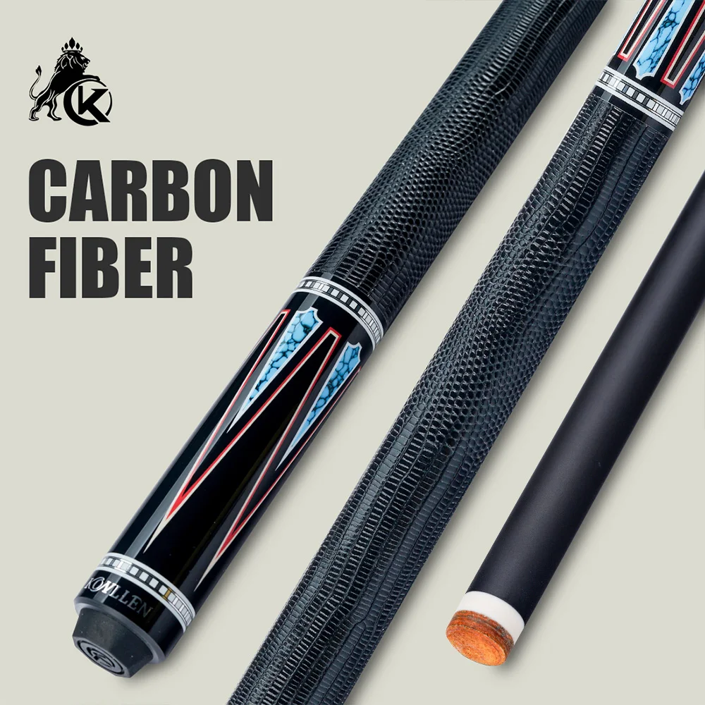 

KONLLEN AK-08F Carbon Fiber Pool Cue with 12.5mm Tip Professional pool cues for Billiard Cue