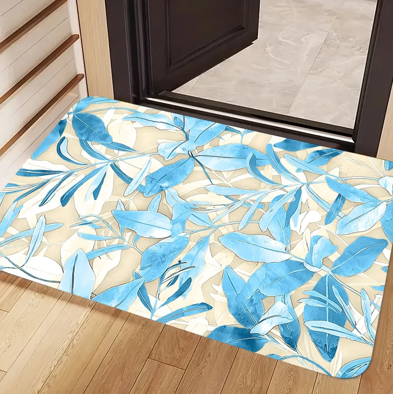 سجادة بنمط نباتات وأزهار على ا - مراجعة Zara Home Bathroom Rug وسعره