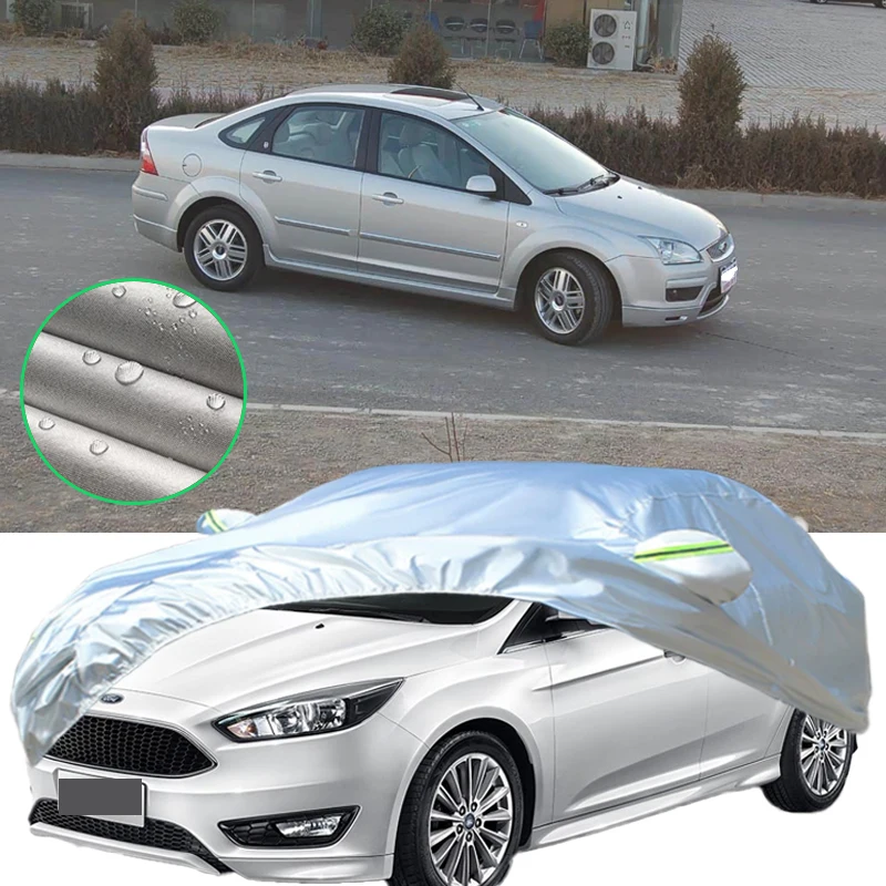 

Для Ford Focus уличная защита полные автомобильные чехлы снежный чехол солнцезащитный козырек водостойкий пылезащитный внешние автомобильные аксессуары