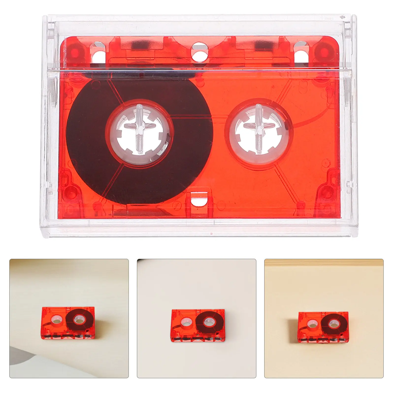 60 Minute Blank Audio Cassette Tape Clear Recordable Music Interview Voice Recording DIY Retro Style for Home Studio Messages