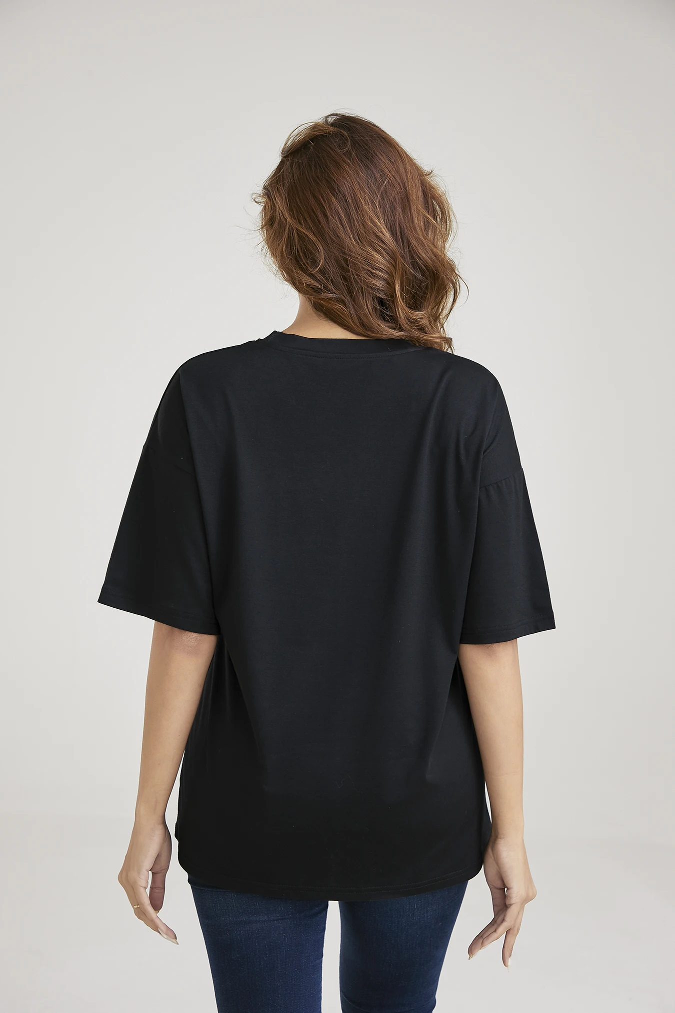 Summer Fashion Women's T-Shirt Original Design Christmas Hat Bowknot Printed Women's Casual Soft Round Neck Short Sleeved Tops