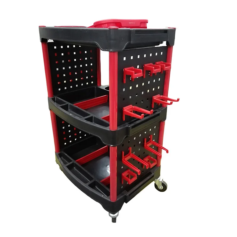 Quality-Assured Workshop Mechanical Tool Cart | PP Material Auto Repair Storage Trolley