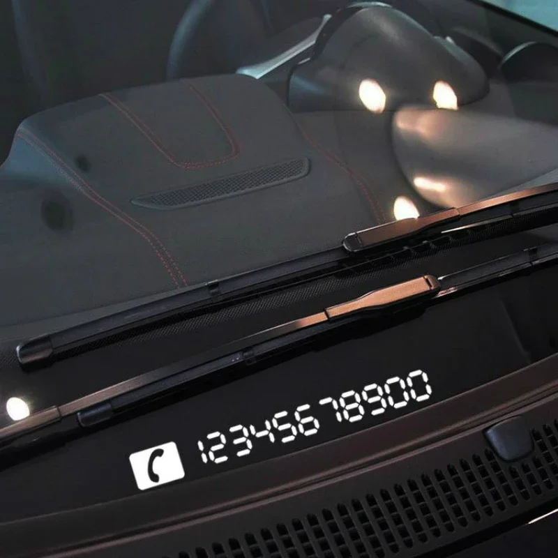 

Personality Custom Made Phone Number Temporary Parking Essential Supplies Plates for VW Golf Skoda Ford Focus Peugeot Toyota