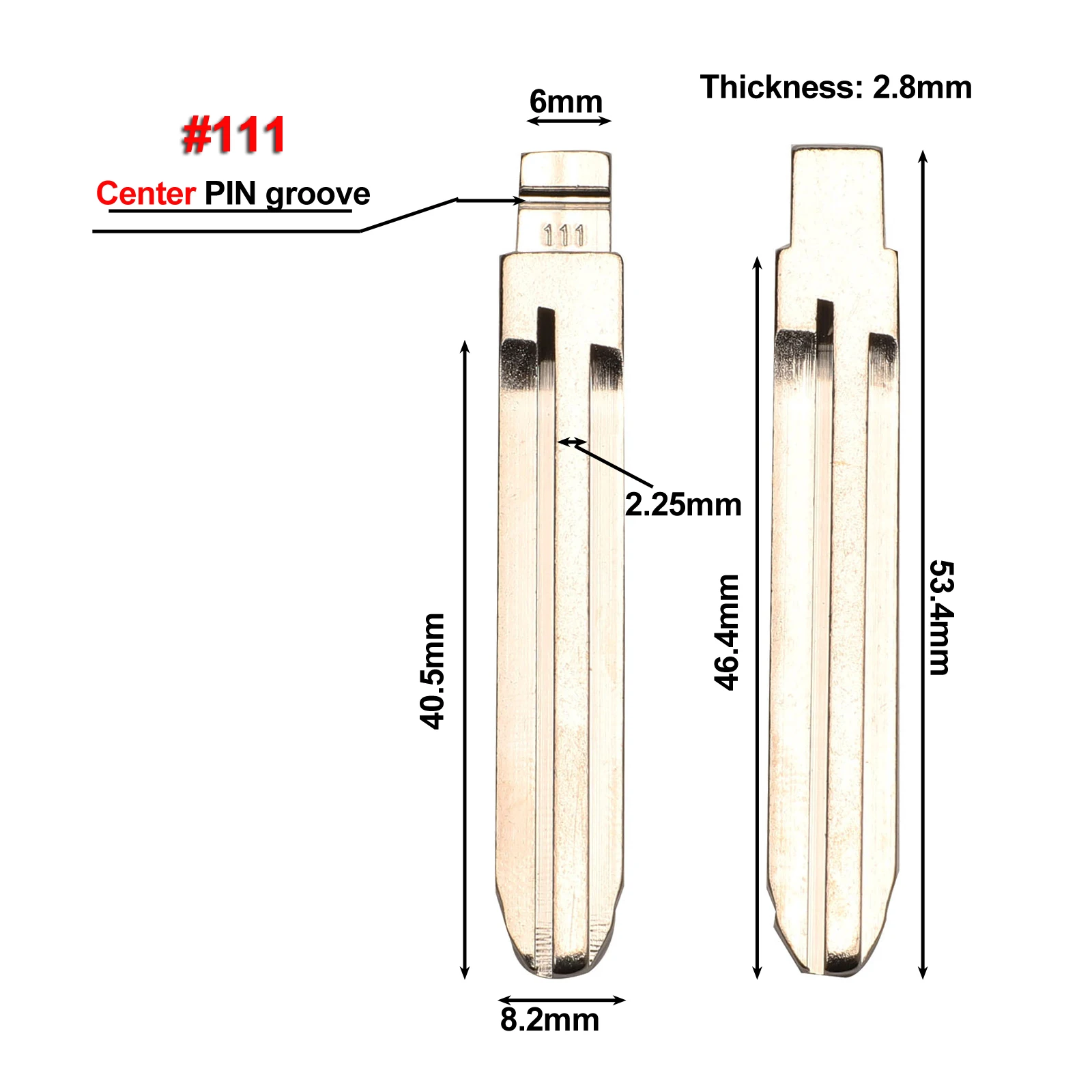 Jingyuqin – lame de clé de télécommande pliable, pour Subaru Forester Legacy Impreza Tribeca Outback KD #65 #111, clé de remplacement vierge non coupée