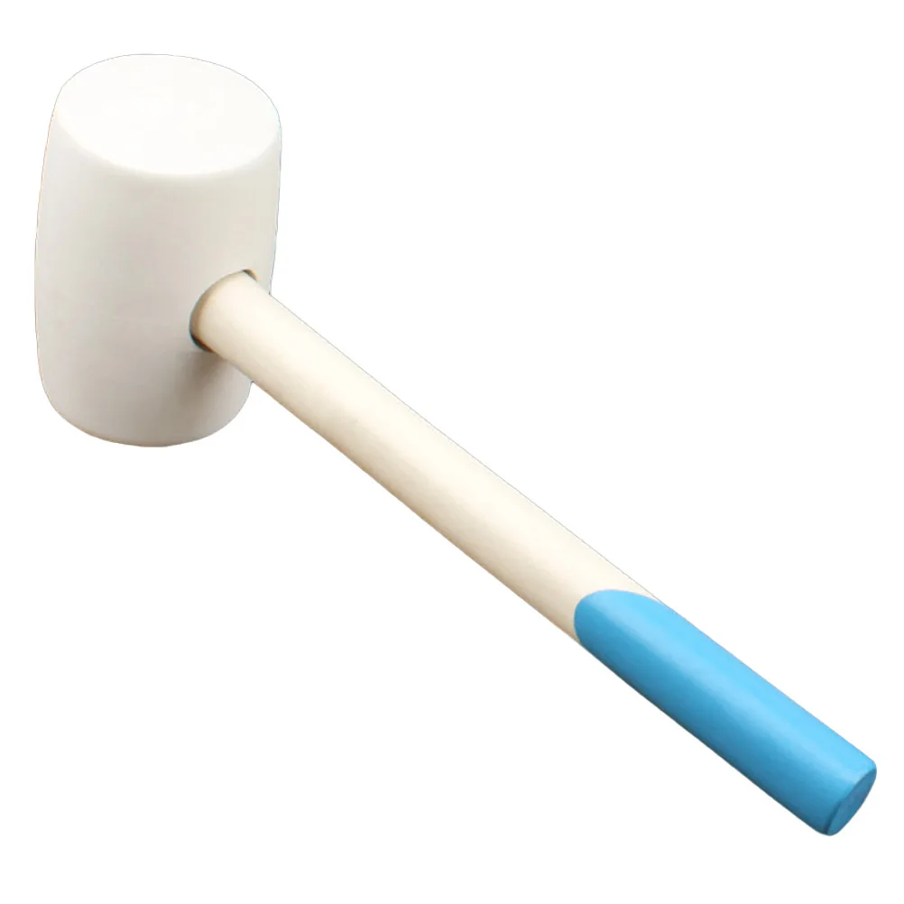 

Rubber Hammer Wooden Handle Durable Shockproof Tile Installation Tool Glass Work Anti Fatigue Non Slip Bamboo