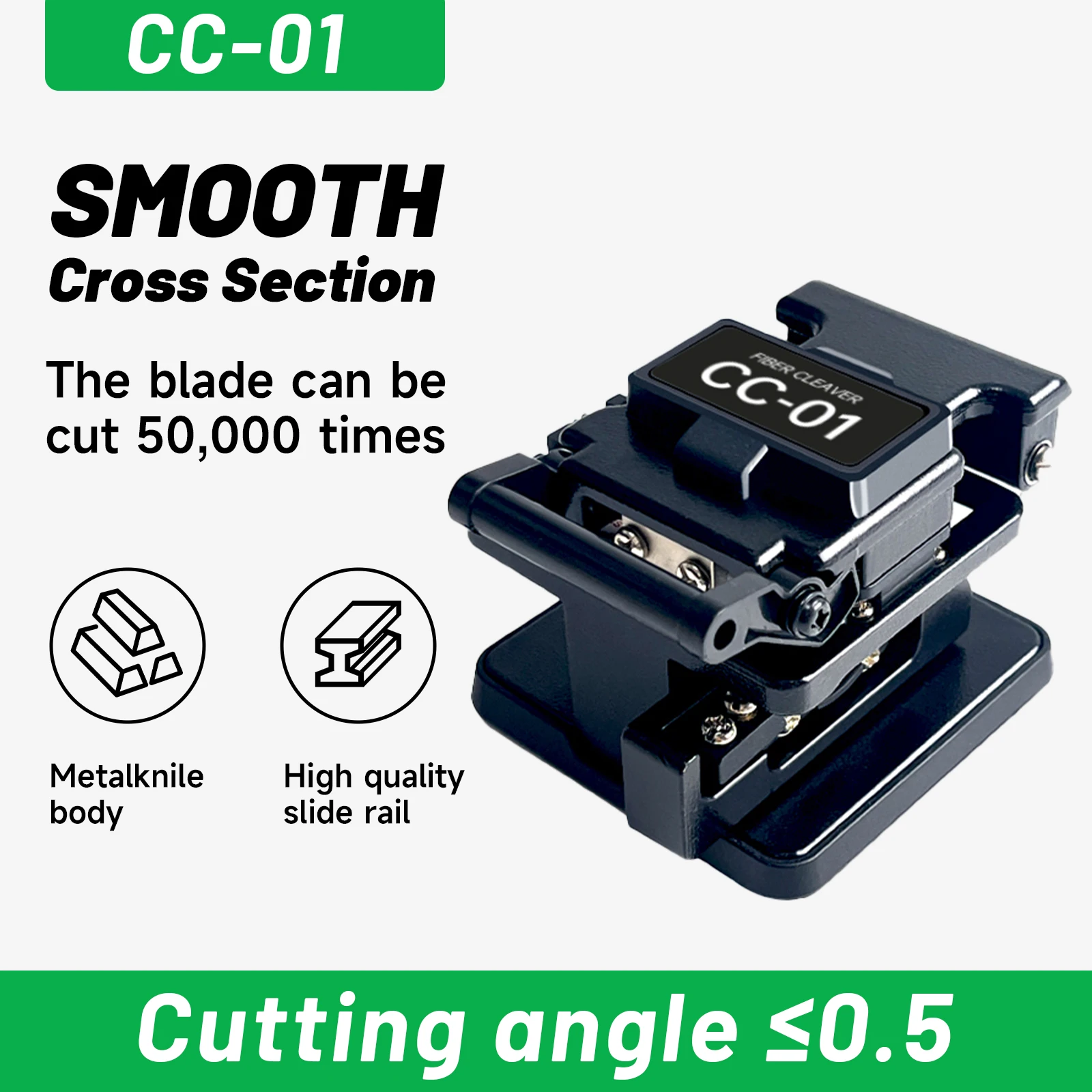 CC01 One-Step Fiber Optic Cutter Tool for Precision Cutting Fiber Optics
