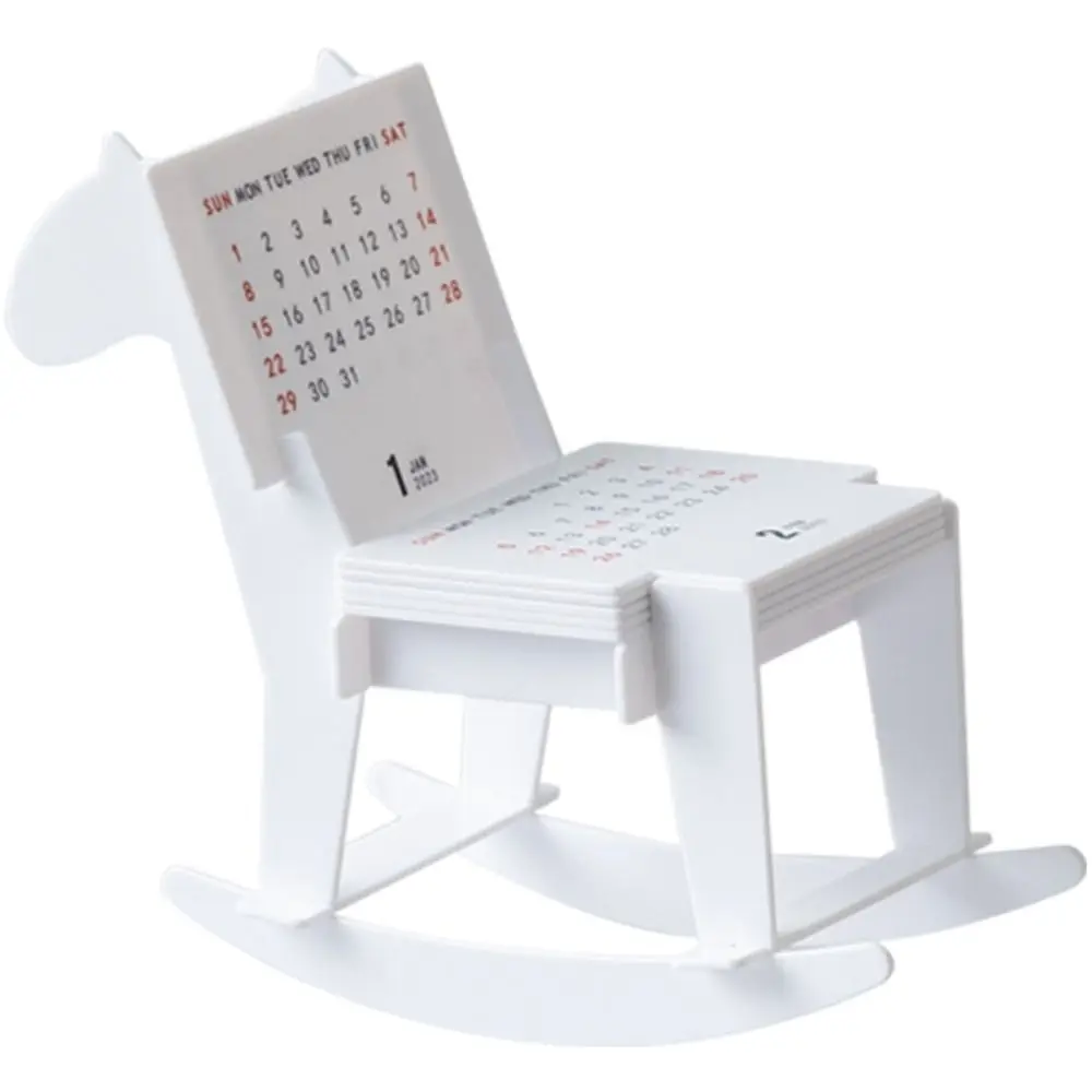 Fun Products Mini 2025 Desk Calendar 3D Diy Trojan Horse Calendar Days Until Self-discipline Building Block Calendar Children