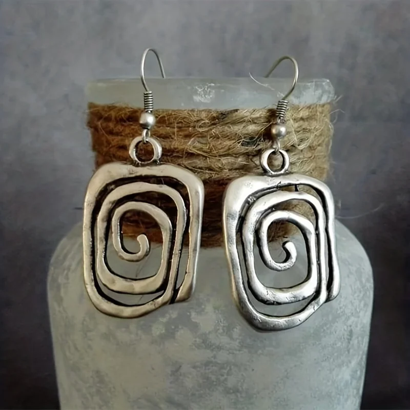 Geometric Circle Handmade Alloy Earrings teacher appreciation gifts