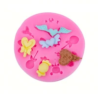 Molde de Silicona de Corazón con Alas de Ángel - 2.21 € Molde de Silicona de Corazón con Alas de Ángel