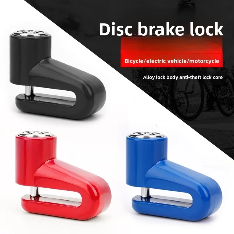 

Bicycle Disc Brake Lock Security Anti-Theft Portable Alarm Lock, Hardened Steel with 2 Keys for MTB Road Bike Mountain Cycling