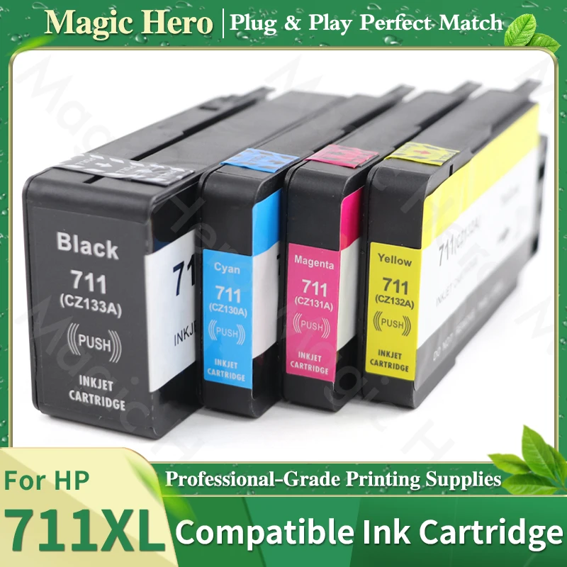 Сменный картридж HP 711XL 711 с чернилами, совместимый с принтерами HP DesignJet T100 T120 T125 T130 T520 T525 T530