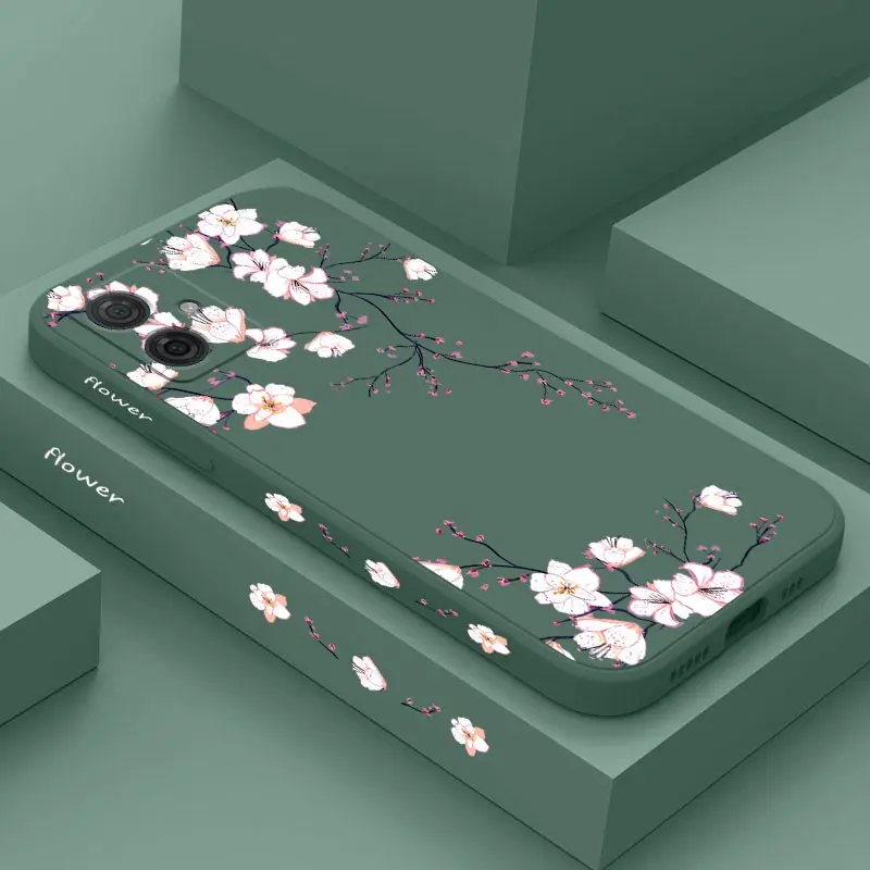 G54 Bright Orchid Silicone Phone Case For Motorola Moto G42 G54 G22 G24 G100 G52 G14 G53 G72 G50 G34 G9Plus G8Play G84 Cover