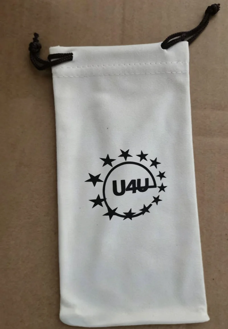 50pcs Custom Logo Free 18x9cm Customized Eye Glasses Cellphone Bag Case Cleaning Microfiber Sunglasses Pouch Soft Eyewear