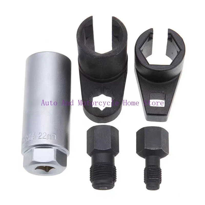 Oxygen Sensor Wrench Kit Thread Chaser Tool Fit for Auto O2 Socket Removal Install Offset Vacuum Sensor Socket