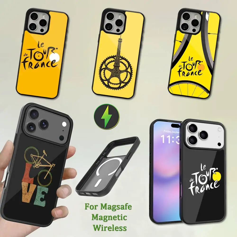 

Bike T-Tour DE F-France Phone Case For iPhone 13,12,11,16,15,17,14,Pro,Max,Plus,Mini,Magsafe,Magnetic Wireless Charging