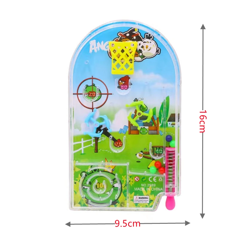 2Pcs 9.5x16CM Fun Handheld Pinball Game Toy Kids Birthday Party Favors Supplies Pinata Filler Bag Sport Theme Party Gifts 2022