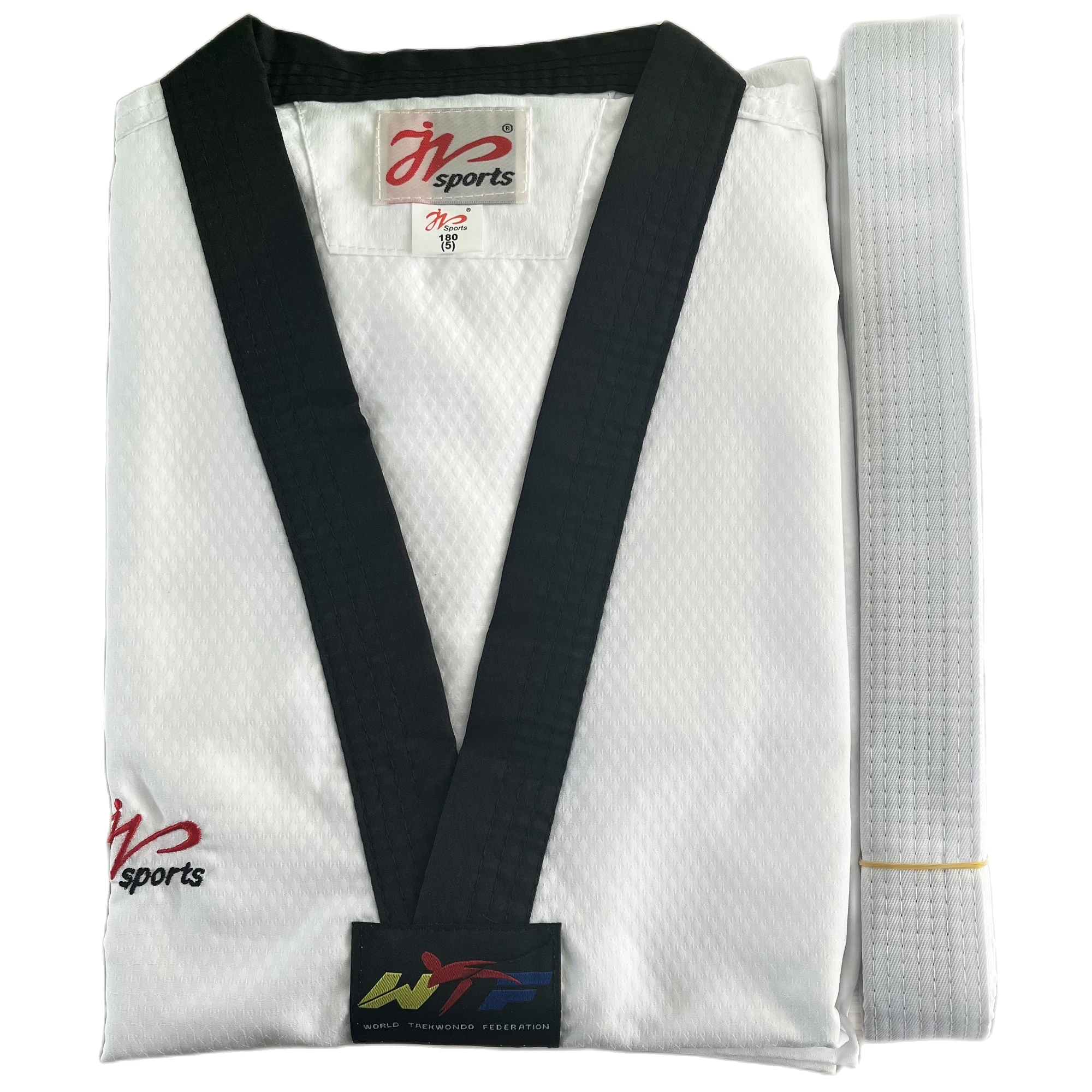 2022 New Adult Male Female Kids White Cotton Uniform WTF Approved Taekwondo Student Gi Equipment Doboks Karate Equipment