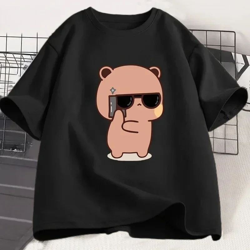 Bubu Dudu Couple T-shirt Panda Is A Spy Love Event  Cute T-shirt  Men Gift Valentine's Day Graphic T Shirts Women Clothing