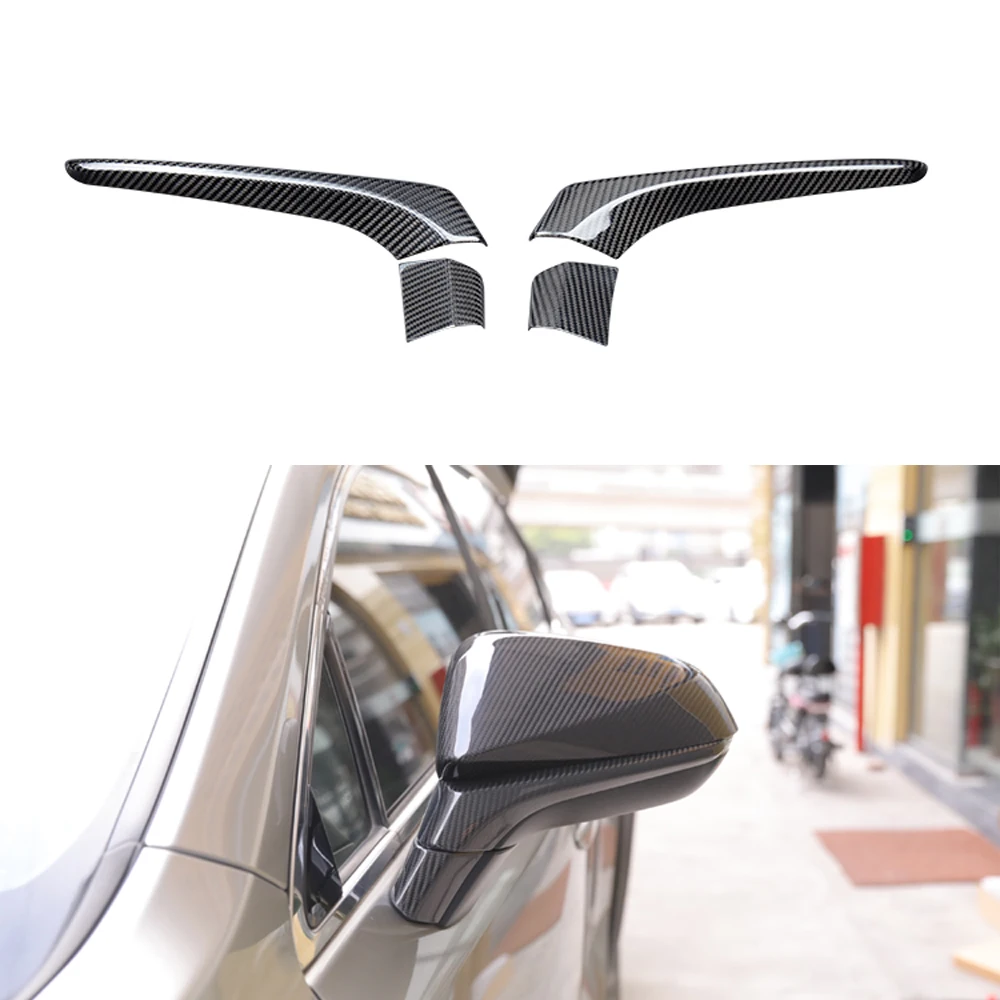 

4pcs Real Dry Carbon Fiber Rearview Mirror Cover Decoration Trim For Lexus NX200t NX300 NX300h 2015-2021