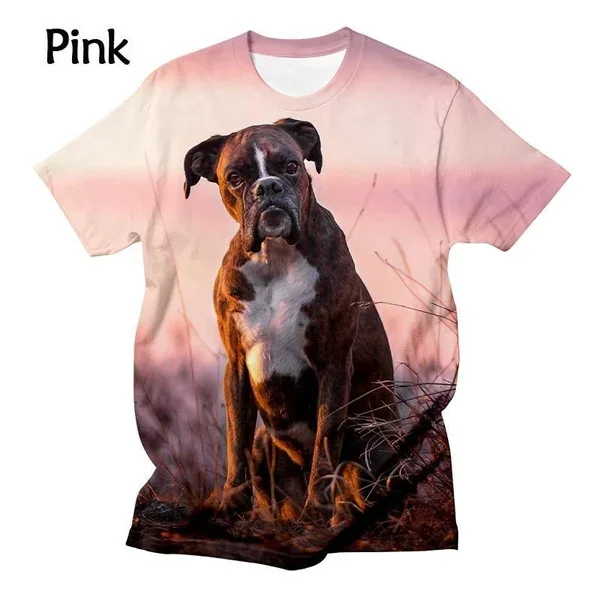 Summer New Fashion Casual Men\'s and Women\'s Boxer Printed 3d T-shirt Hip-hop Funny T-shirt Top Plus Size Xs-5xl