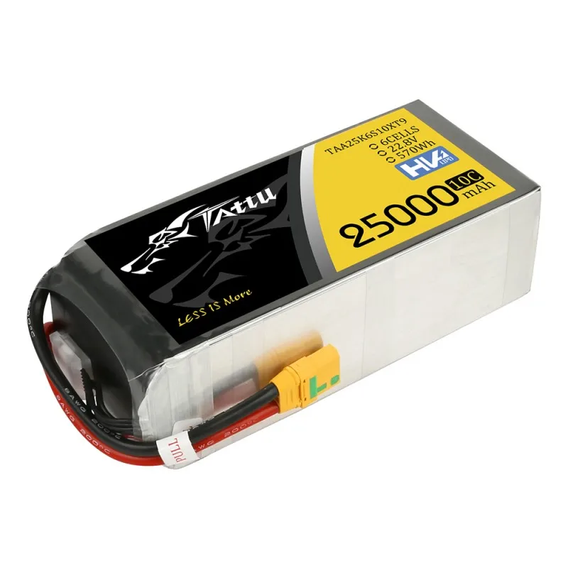 Original Tattu 6S HV2.0 22000mAh 25000mAh 32000mAh 22.8V 10C LiPo Battery with XT90-S Plug for UAV