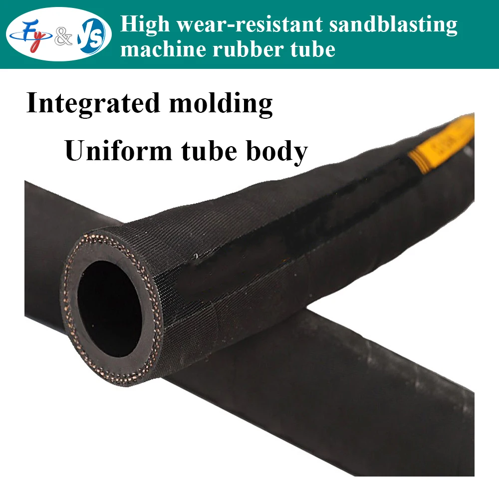 High Temperature Wear-resistant Sandblasting Rubber Tube Heavy Duty Sand Blast Hose for Sandblasting Machine Shot Blasting