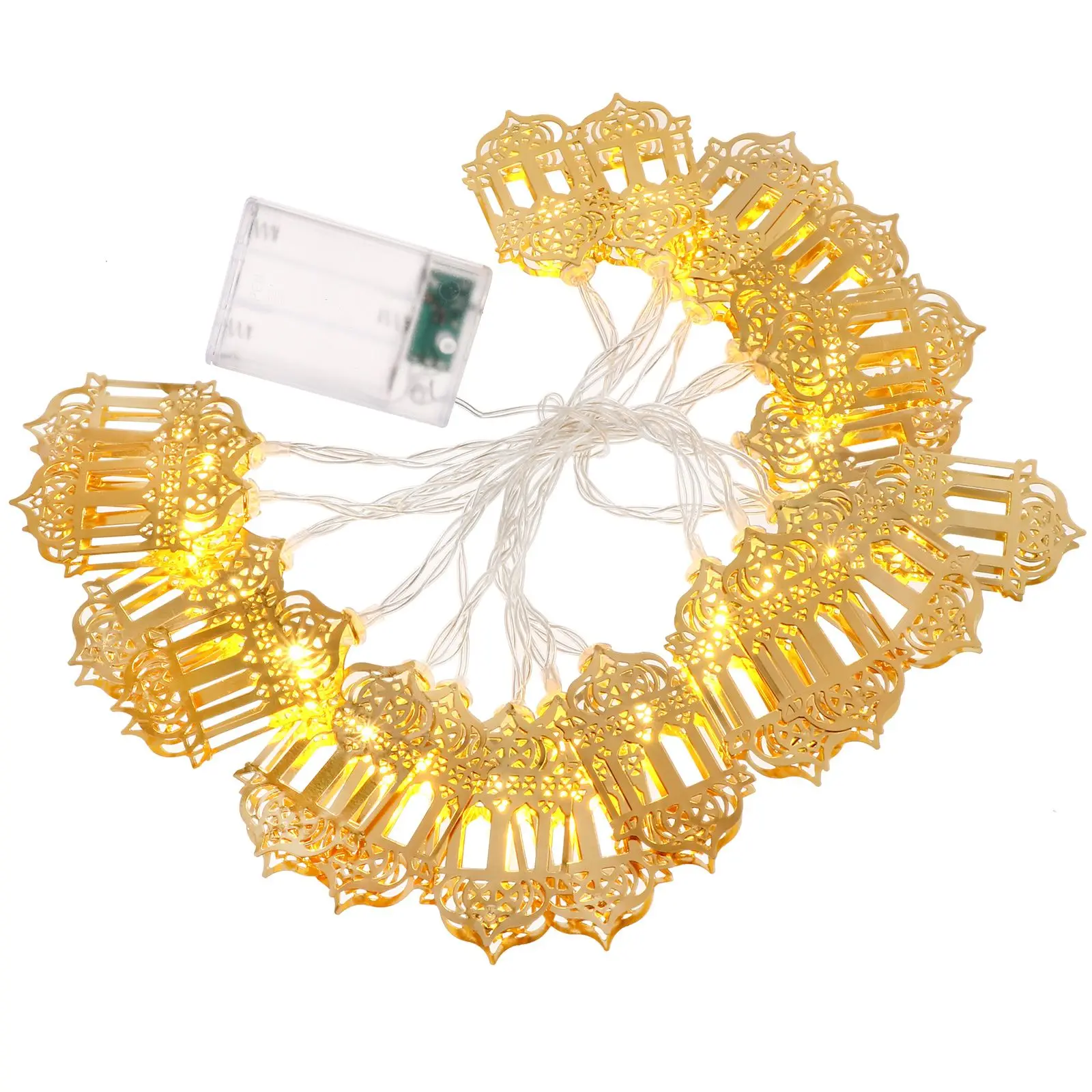 

Light String 30 Pcs Warm White Ramadan Festival Decoration Lights Eid Party Office Bedroom Living Room
