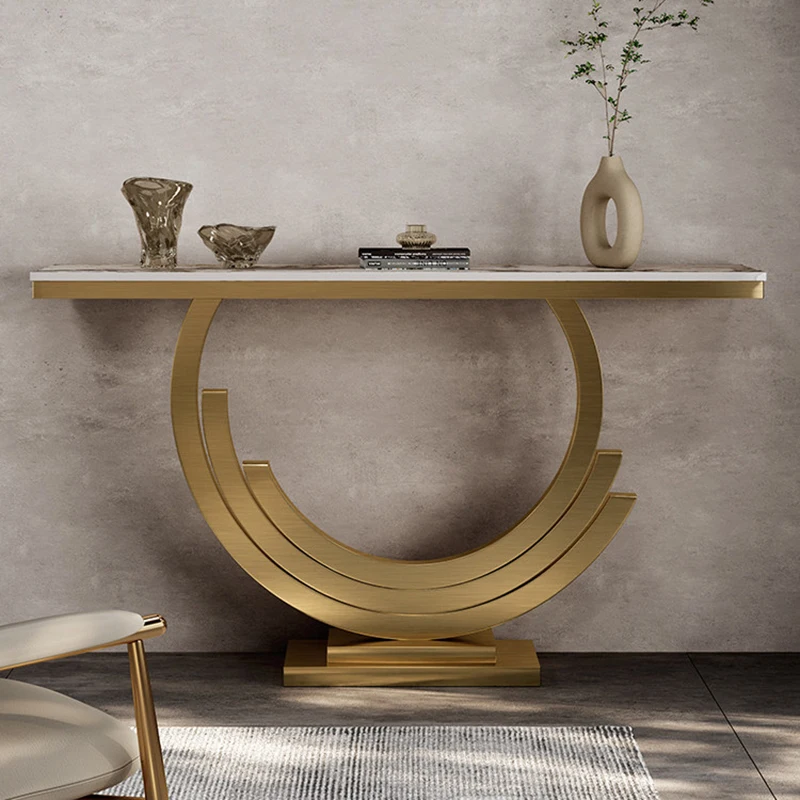 

French Classic Console Tables Metal Aesthetic Elegant Hallway Console Tables Luxury Design Muebles De Sala Room Furnitures