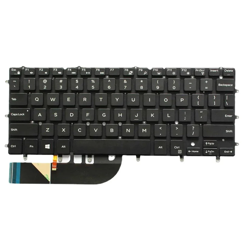 Novo teclado americano de substituição para laptop dell xps 13 9343 9350 9360 inspiron 13 7347 7348 7352 inspiron 15 7547 7548