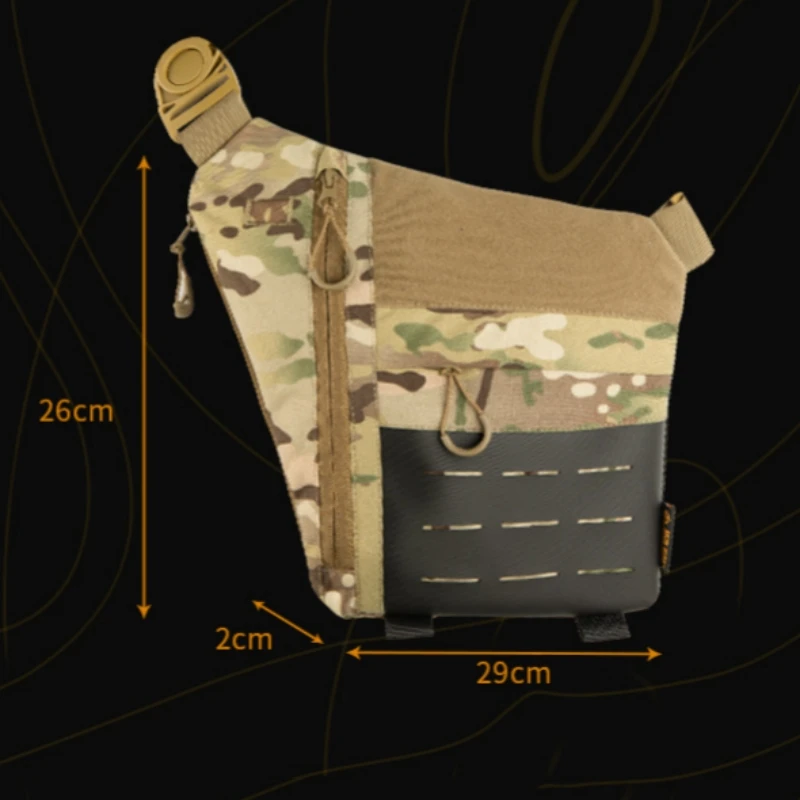 Underarm Tactical Shoulder Waist Bag Lightweight Nylon Molle Pouch Military Combat Backpack Outdoor Sports Chest Bag Tool Pack