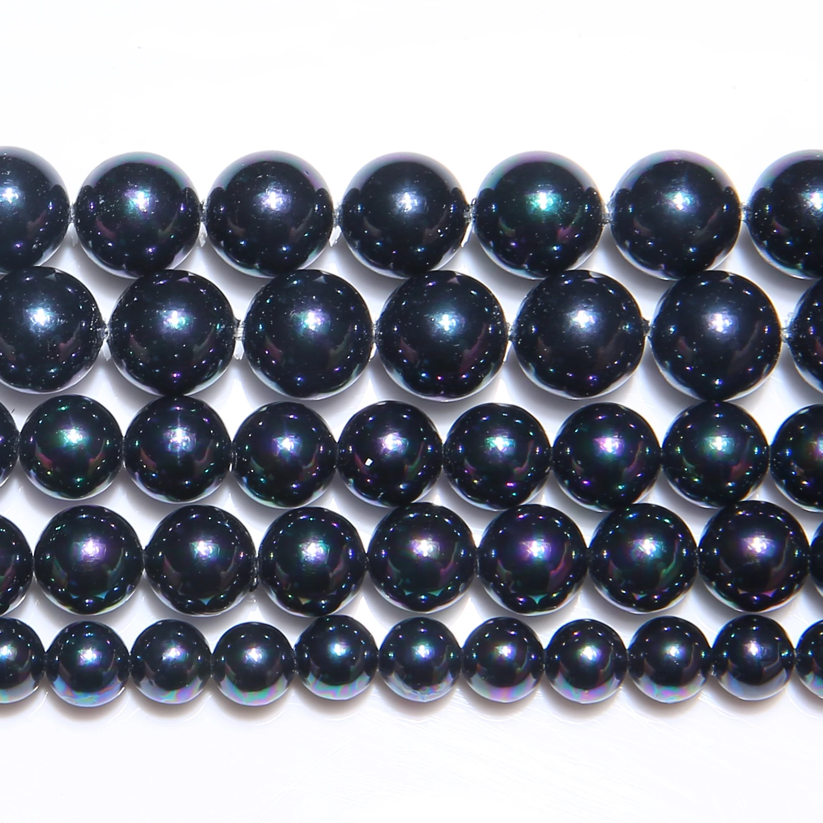 Synthetic Material Pearl Powder and Glue Round Loose Beads 4 6 8 10 12MM Pick Size for Jewelry Making DIY