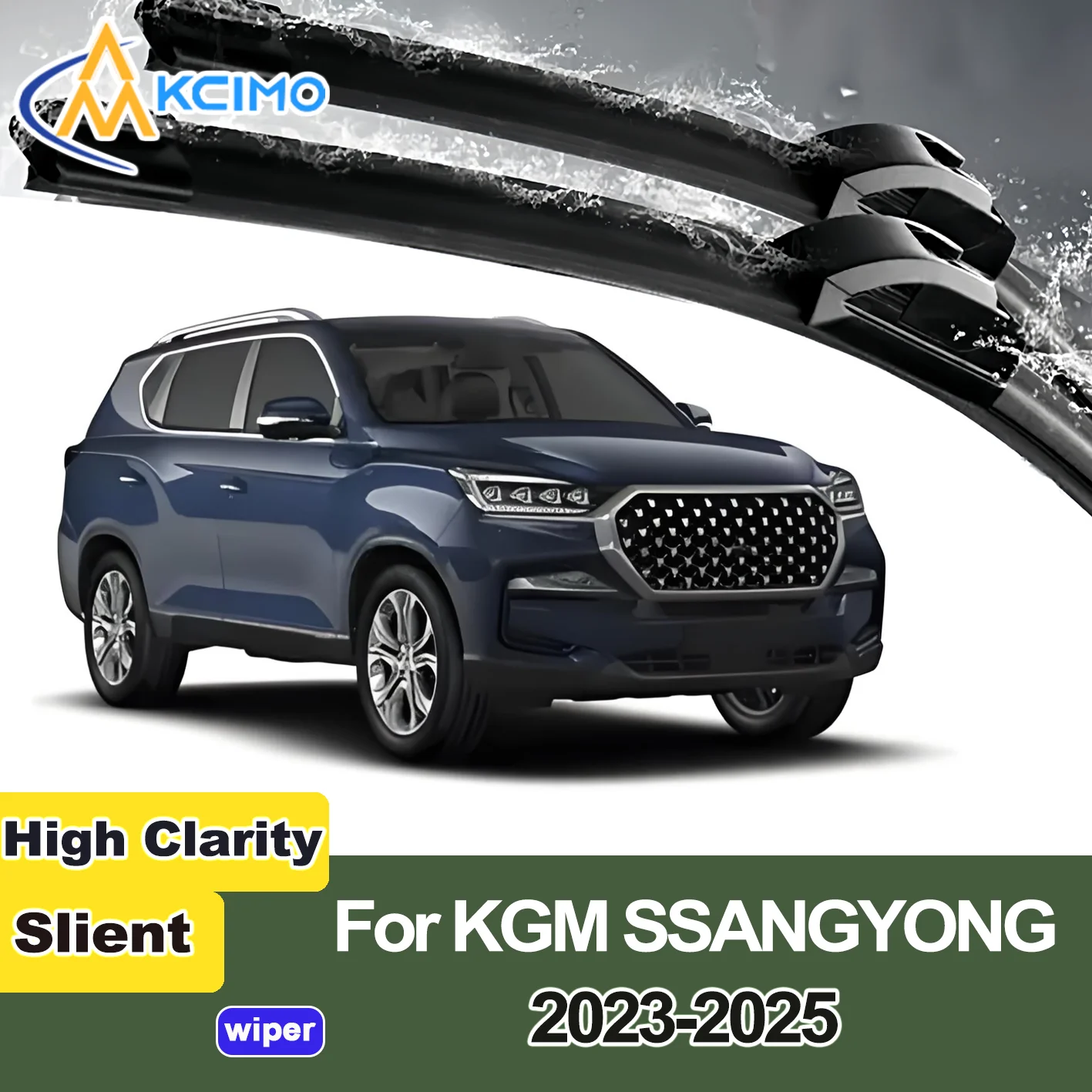 

2PCS New Front Windshield Wiper Blade for KGM SSANGYONG Rexton 2023-2025 Front Windshield Auto Wipers Blade Accessories 2025