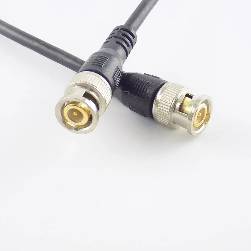 Cable adaptador BNC macho a macho para cámara CCTV, conector BNC GR59, 75ohm, accesorios para cámara, 0,5 M/1M/2M/3M