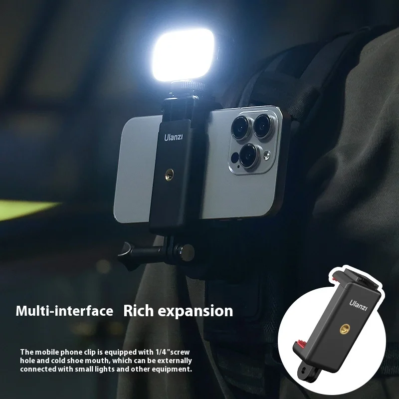 Ulanzi CO62 Go-Quick II Magnetic Backpack Clip 360° Rotation Custom Quick Release Mount for Insta360 DJI Action Camera Accessory