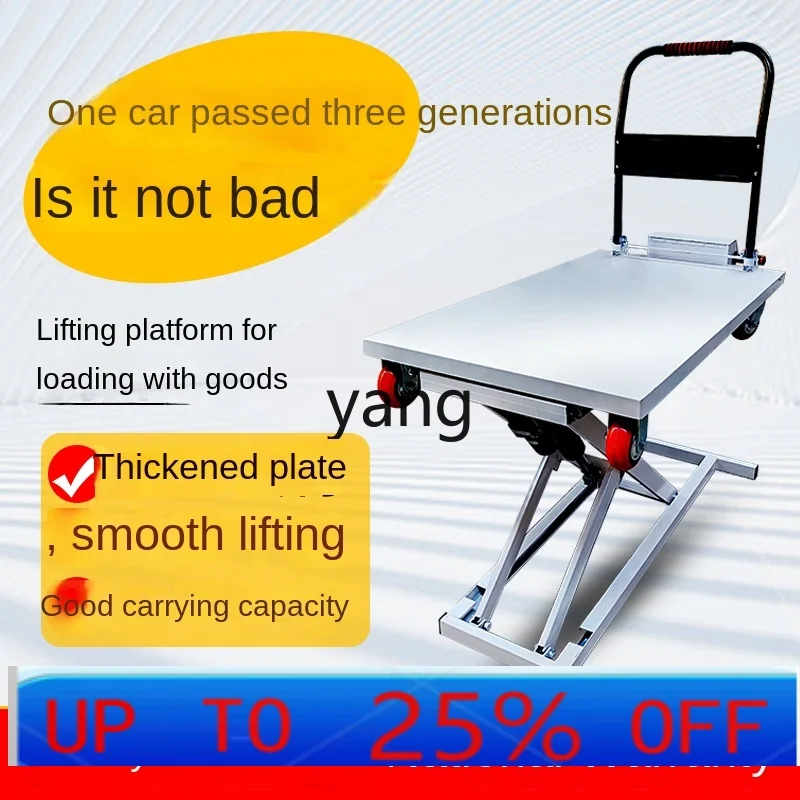 

CX Electric Hydraulic Lifting Platform Small Portable Scissor Lift Platform Trolley