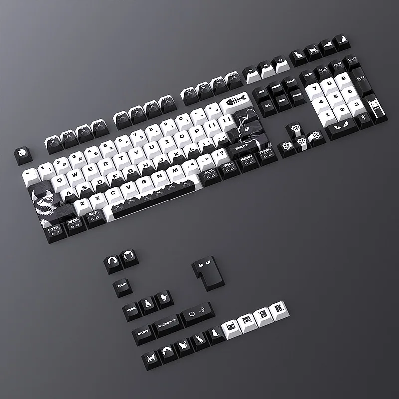 Keycap Thermal Sublimation Original Factory Mechanical Keyboard PBT Small Full Set 126 Key Customization