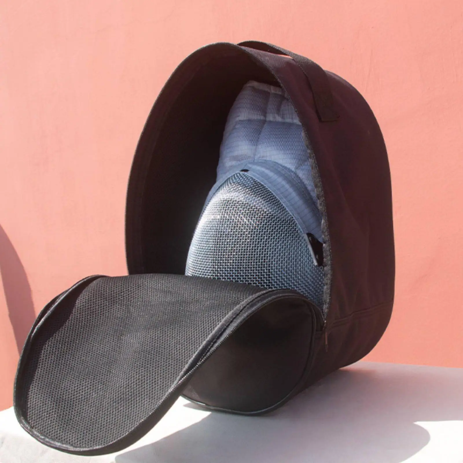 Headgear Storage Case with Mesh Lining Fencing Bag Organizer for Gear Protection and Convenient Carry
