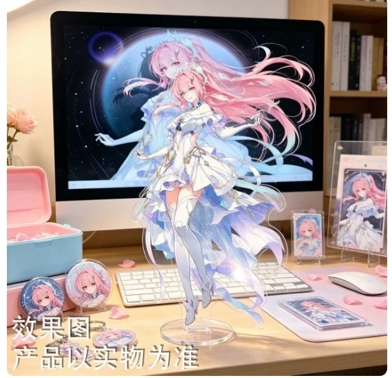 Anime Wuthering Waves The Shorekeeper Aemeath Acrylic Stand Figure Model Plate Cosplay Collection Desktop Decor Gifts XYZ