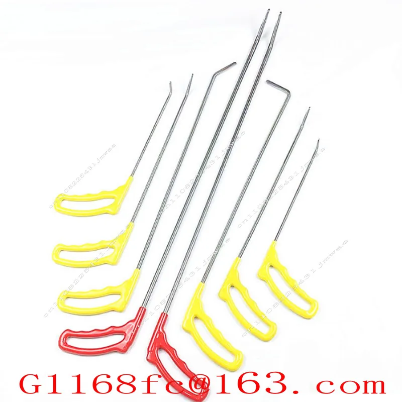 Car Depression Repair Tool Small Hook 8-piece Set Body Interlayer Pit Repair Ejector Flat Head