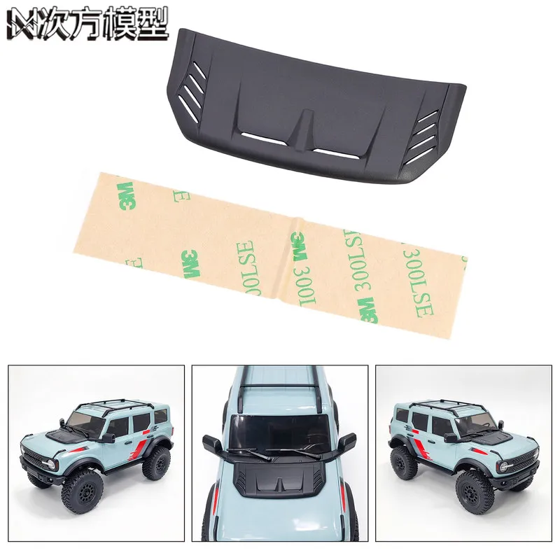 1/18 FMS FCX18 II Ford Bronco Plastic Hood Decoration RC Car Crawler Upgrade Parts Accessories Replacement Kit Set DIY