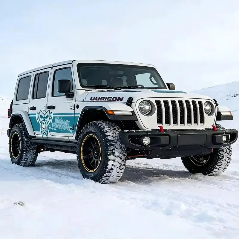 For Jeep Wrangler Tank 300 Bronco Monkey Car Sticker Side Door Body Stripe Decal Racing Strip Auto Exterior Off-Road Modificatio