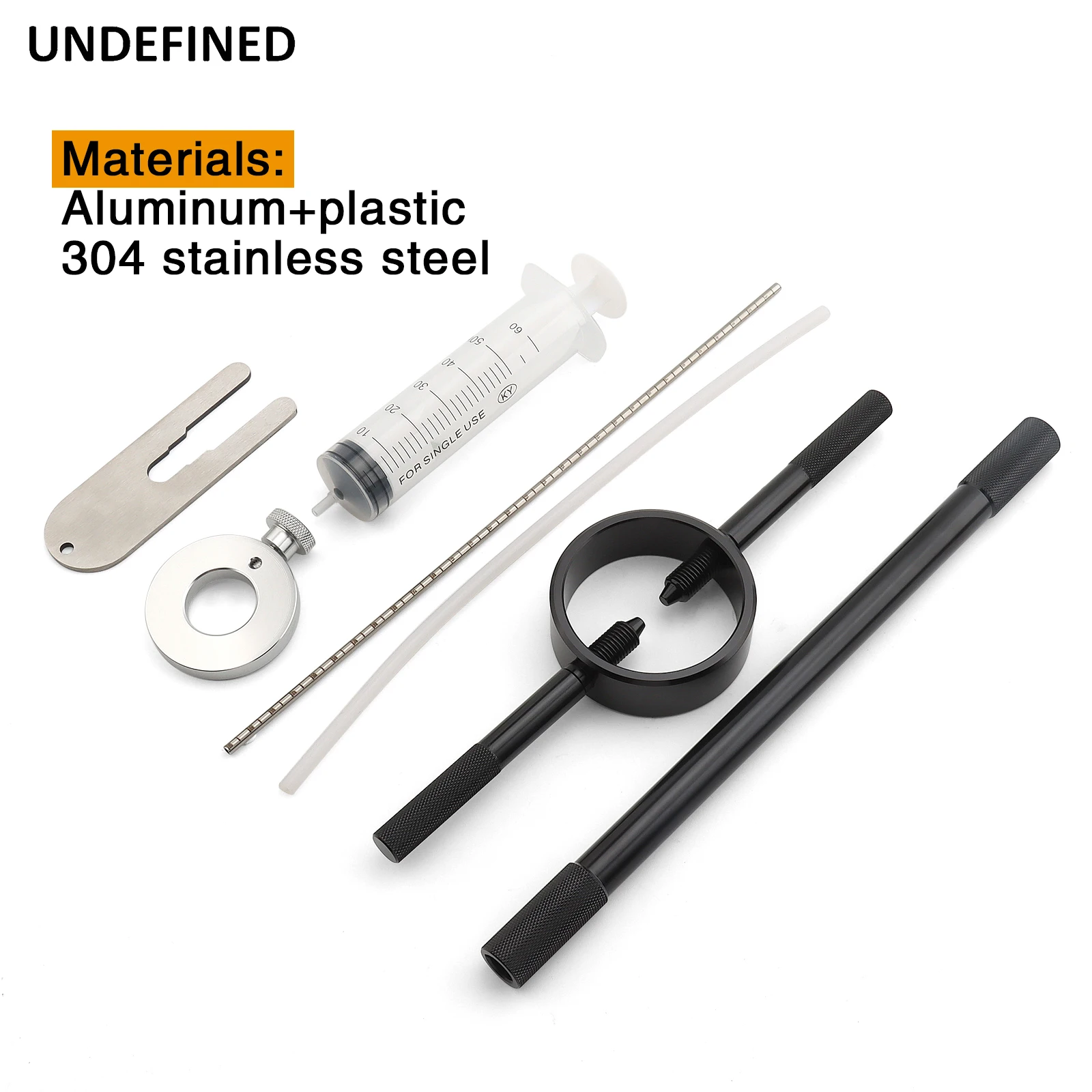Motorcycle Fork Service Tool Kit Spring Compressor + Oil Level Tool + Damper Rod Bleed Tool for Cartridge & Inverted Forks