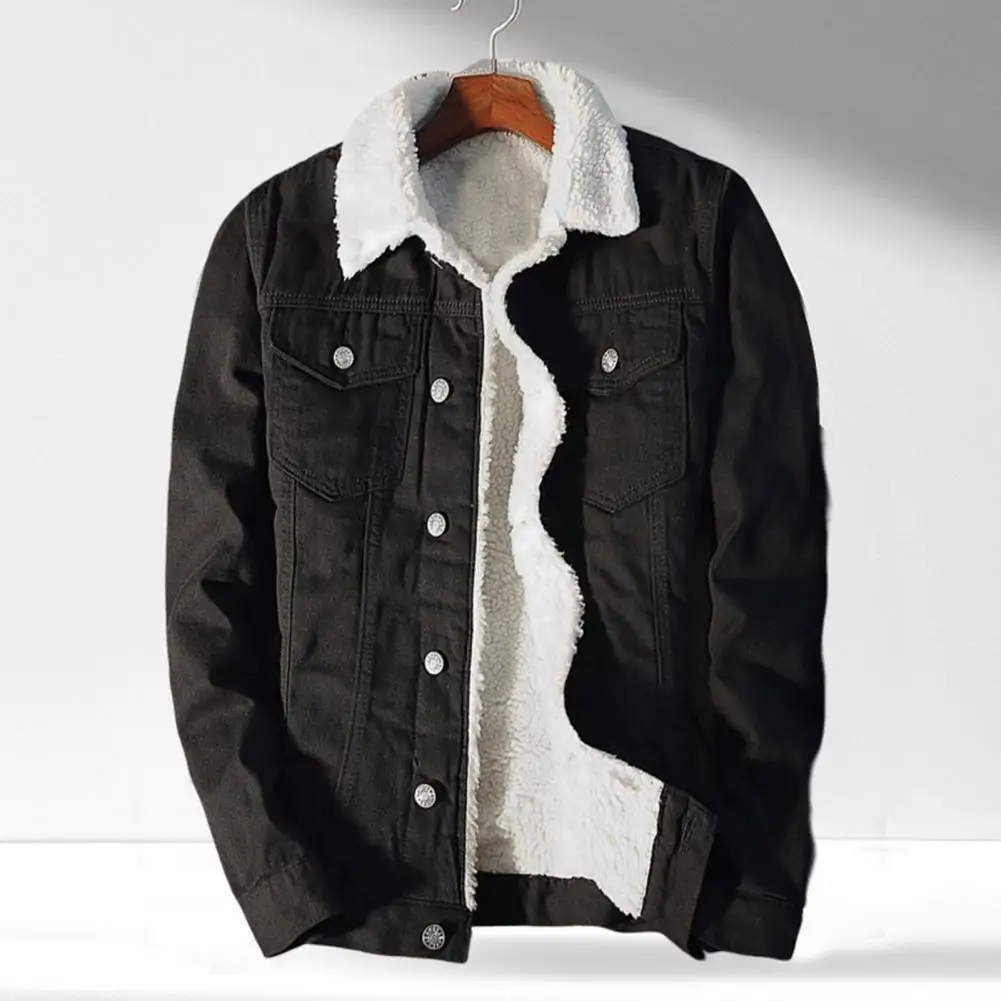 Men Winter Autumn Jacket Denim Inner Fleece Thicken Winter Jeans Jacket Coat Men's Turn-down Velvet Jacket Mens Fur Parkas 7 S273c0d69b35d4d8cab3ac7746ef0e2d2Y