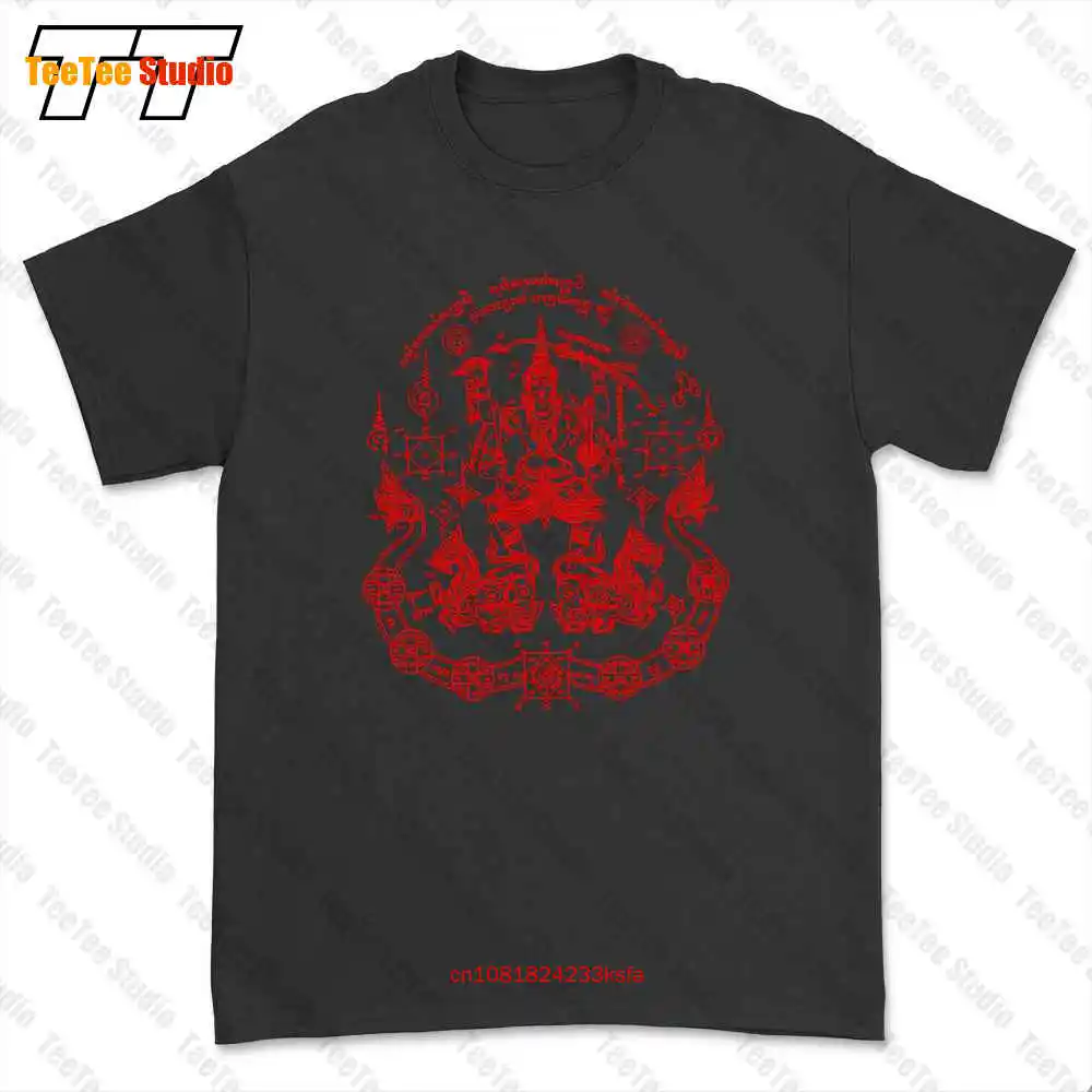 Muay Thai Brazilian Jiu Jitsu Cage Match Thai Boxing Sak Yant Tattoo T-shirt Tee 5YHJ