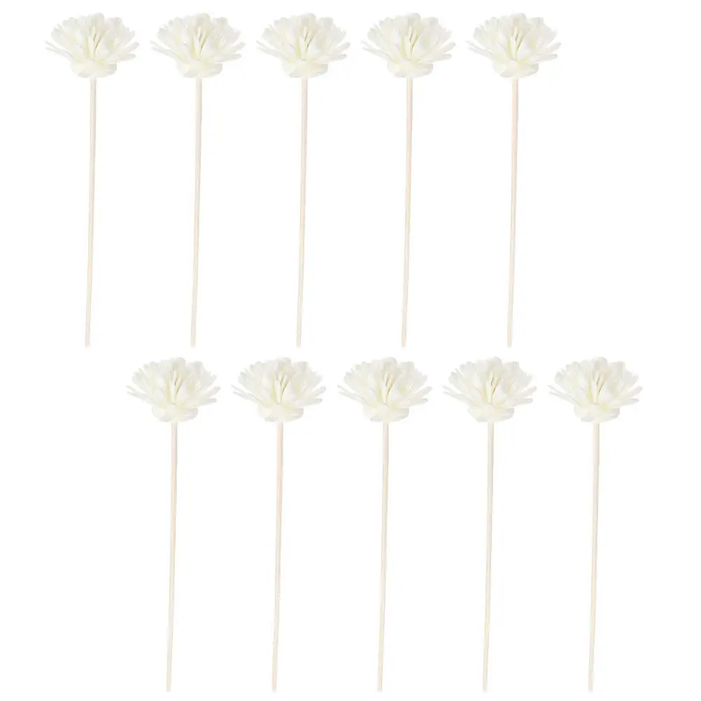 10Pcs Simulated Flower Aroma Diffuser Sticks Replacement Aromatherapy Reeds Essential Oil Diffusing Sticks Home Decor Relaxation